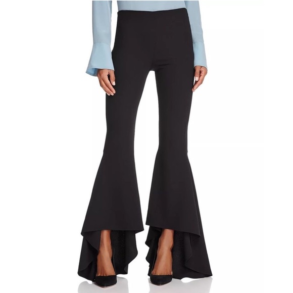 SOLD! ❤️ Alice + Olivia Jinny High-Low Flared-Leg Pants in Black - Picture 12 of 15